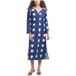 SAIL TO SABLE Button Front Midi Caftan